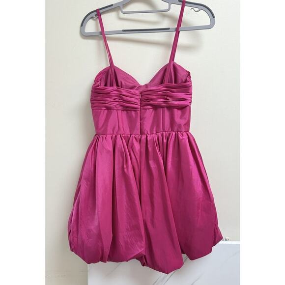 NWT Mac Duggal 27040 Sweetheart Bubble Bow Mini Dress Petal Pink Size 4 Formal - Picture 3 of 6